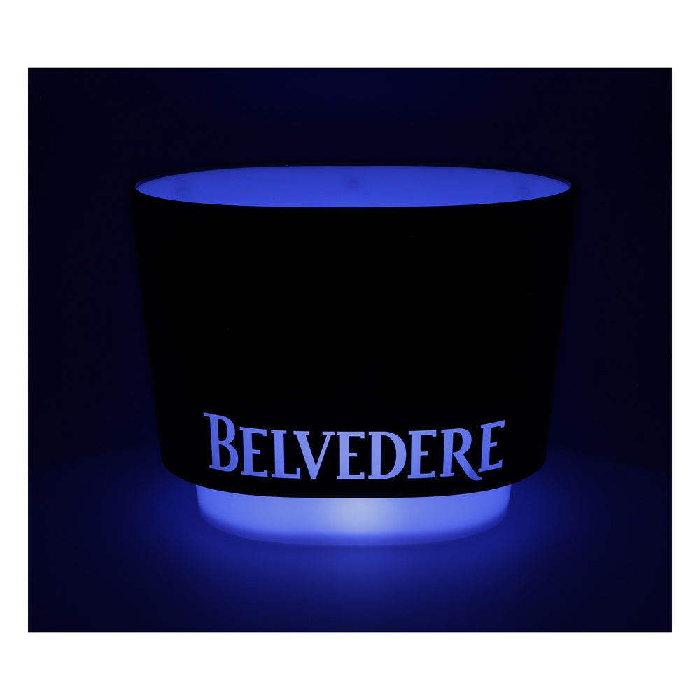 Belvedere Vodka LED Chłodziarka do butelek Icecube Zasilana bateryjnie Czarna