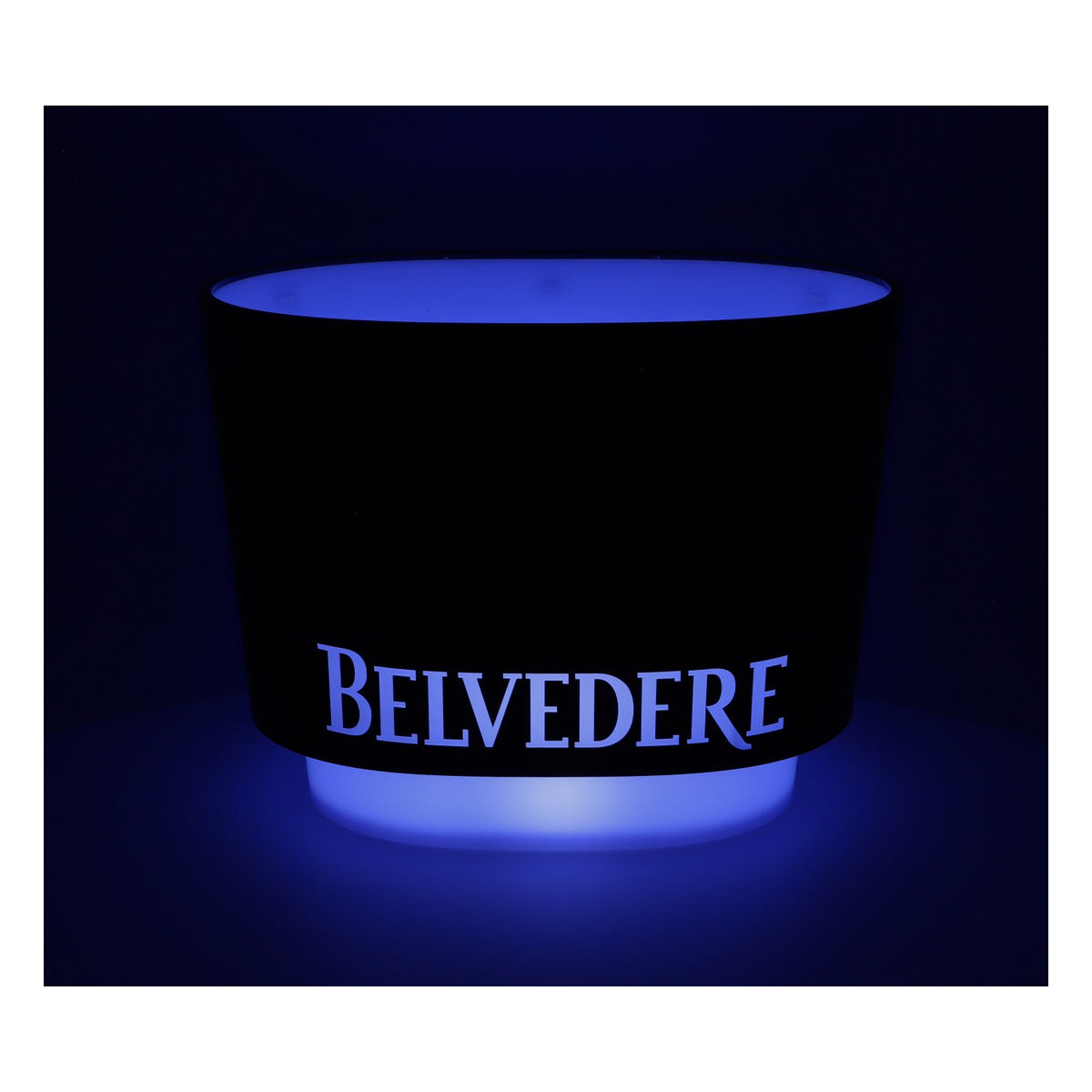 Belvedere Vodka LED Chłodziarka do butelek Icecube Zasilana bateryjnie Czarna