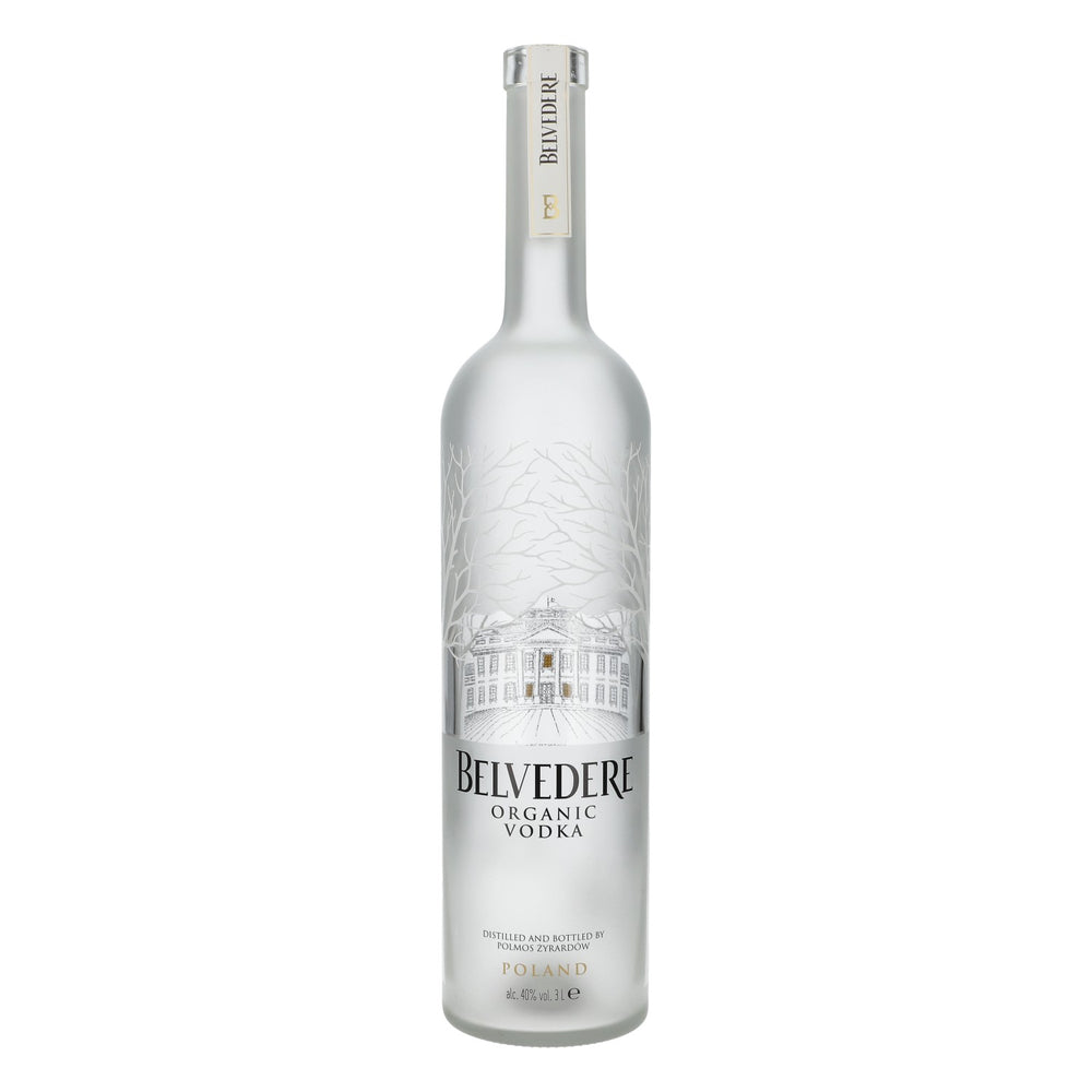Butelka pokazowa wódki Belvedere 3 l – pusta butelka wódki ekologicznej z diodą LED, używana