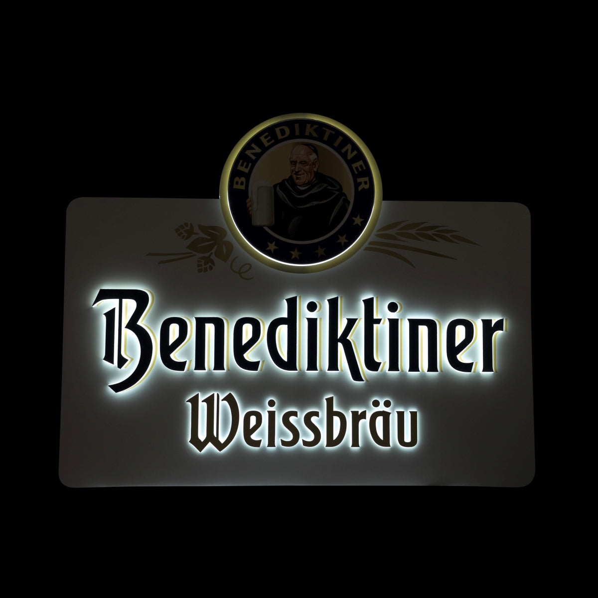 Piwo Benediktiner neon znak LED tablica reklamowa dekoracja ścienna bar światło neon