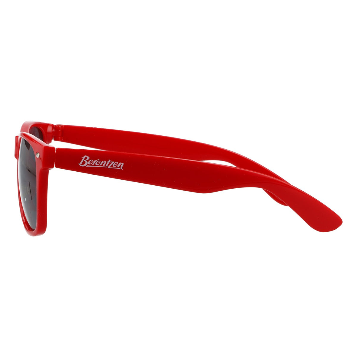 Okulary przeciwsłoneczne Berentzen, czerwone, ochrona UV 400, model Wayfarer, impreza, festiwal – Widok 3
