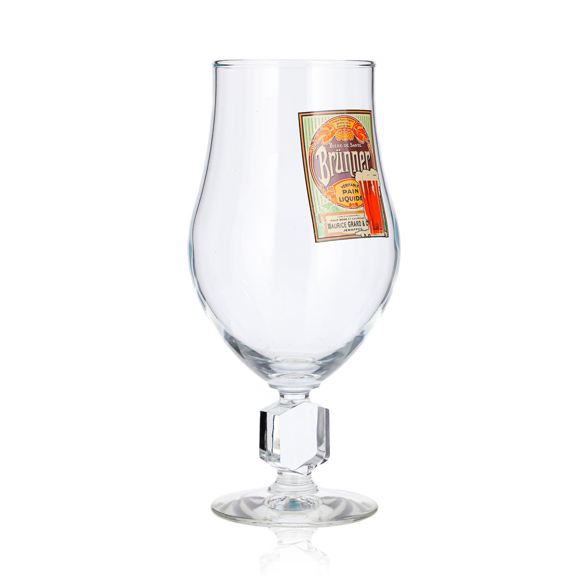 Szklanka do piwa „Bière de Santé Brunner” o pojemności 0,45 l, model „Durobor Echanson” – Widok 3