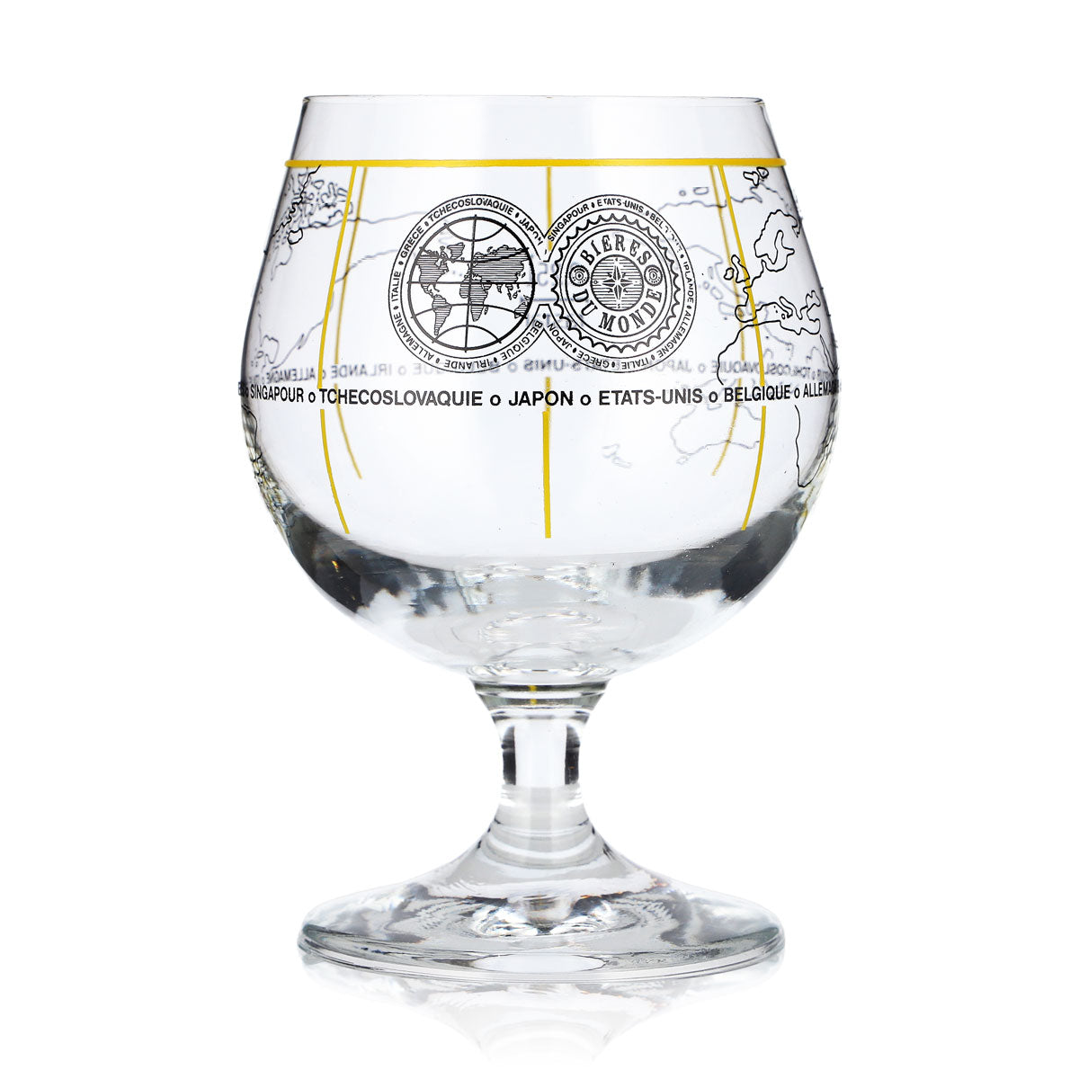 Kieliszek do piwa „Bieres du Monde” 0,25 l, puchar z mapą świata, Rastal