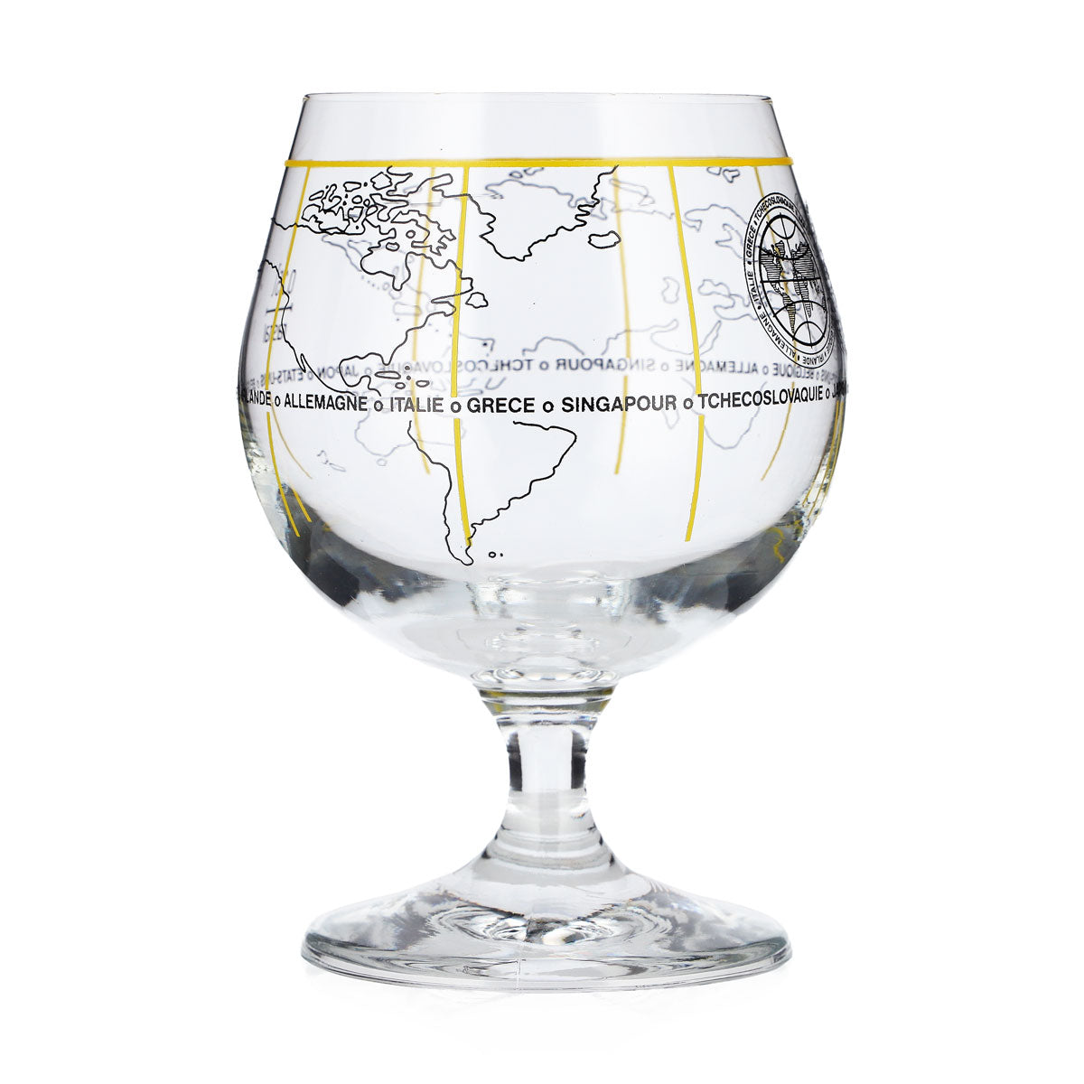Kieliszek do piwa „Bieres du Monde” 0,25 l, puchar z mapą świata, Rastal – Widok 2
