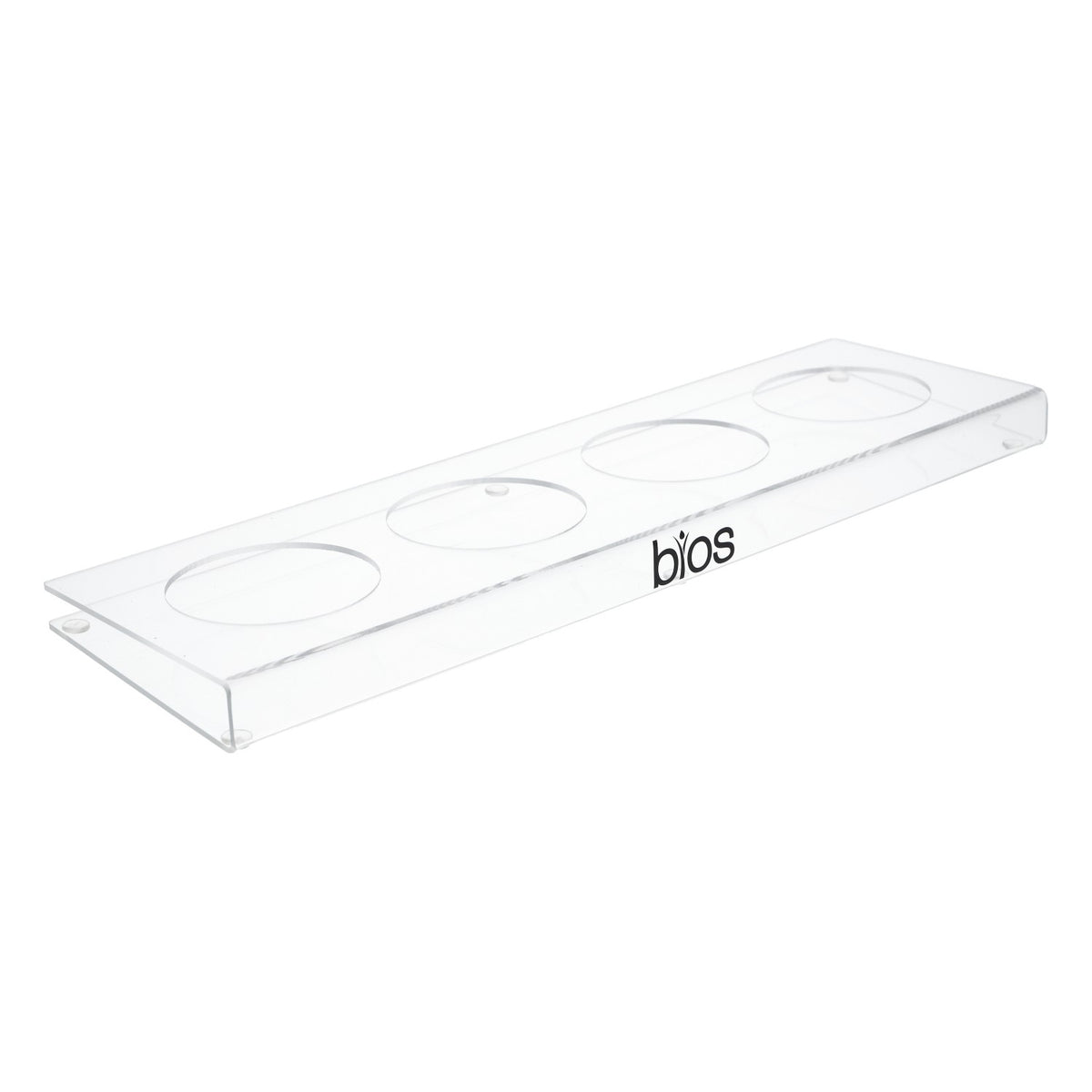 Bios Water Tablett Uchwyt na 4 butelki Przezroczysty uchwyt na butelki