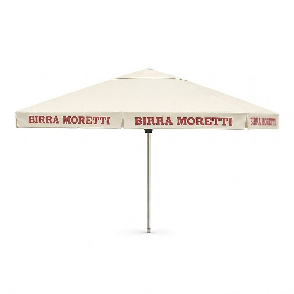 Parasol piwny Birra Moretti 4x4 m – browar, gastronomia, ogródek piwny