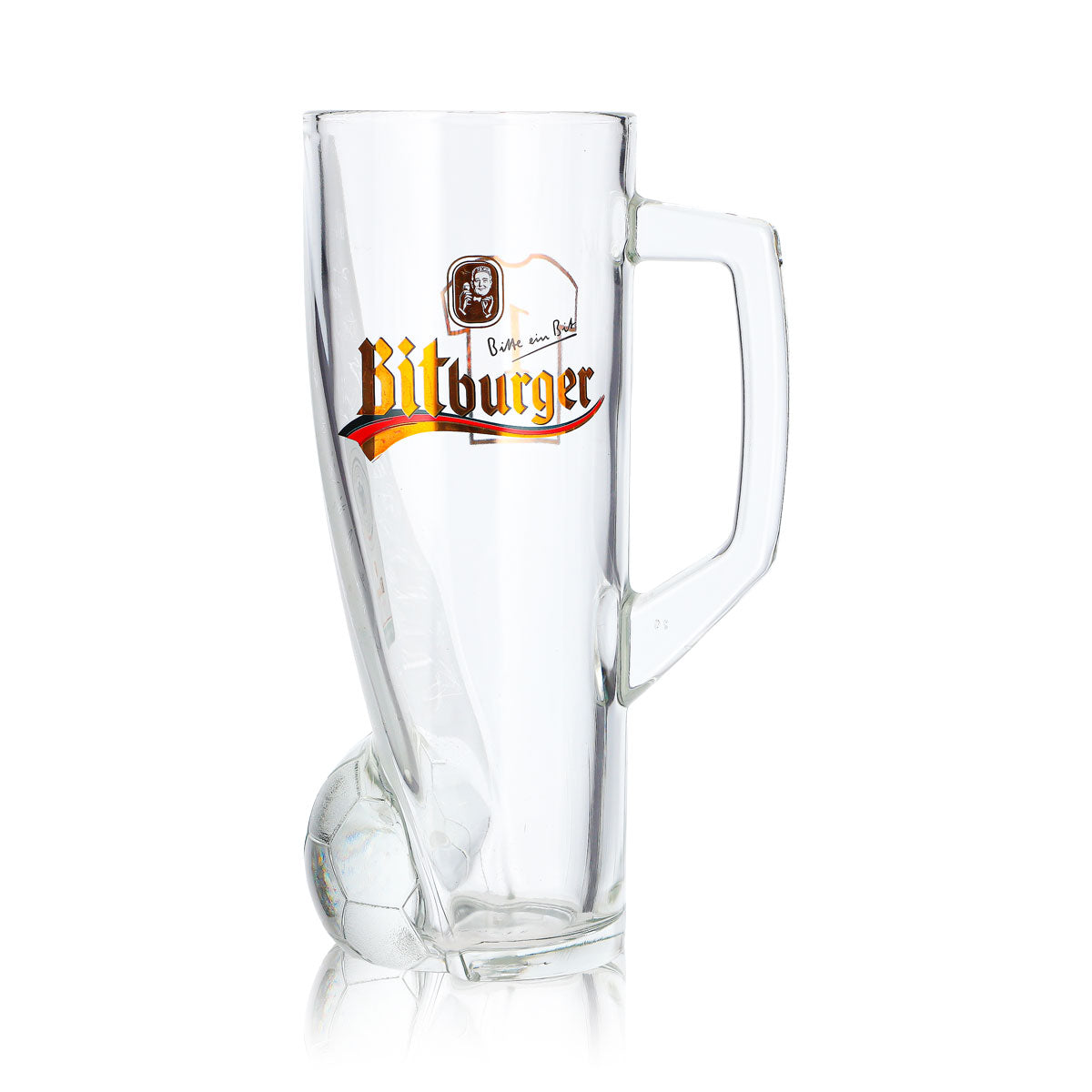 Szklanka do piwa Bitburger 0,4 l, dzbanek DFB-Premium bezalkoholowy, numer na koszulce 1 – Widok 2