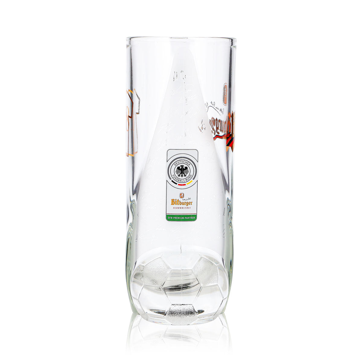 Szklanka do piwa Bitburger 0,4 l, dzbanek DFB-Premium bezalkoholowy, numer na koszulce 8 – Widok 4