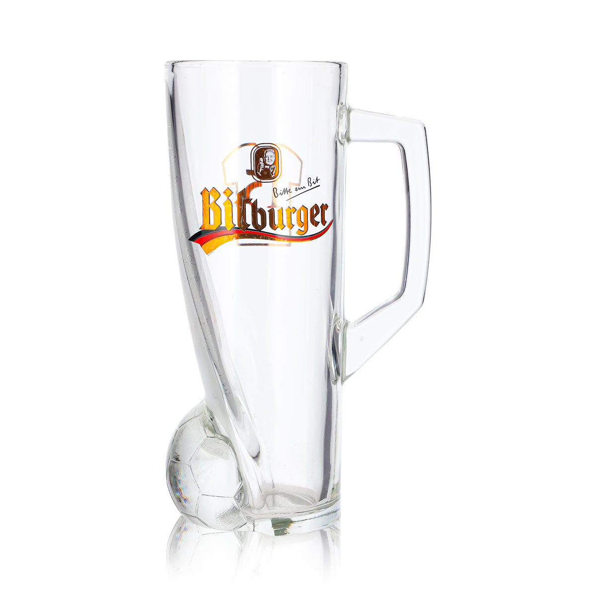Szklanka do piwa Bitburger 0,4 l, kufel DFB-Premium bezalkoholowy z numerem 15 na koszulce – Widok 2