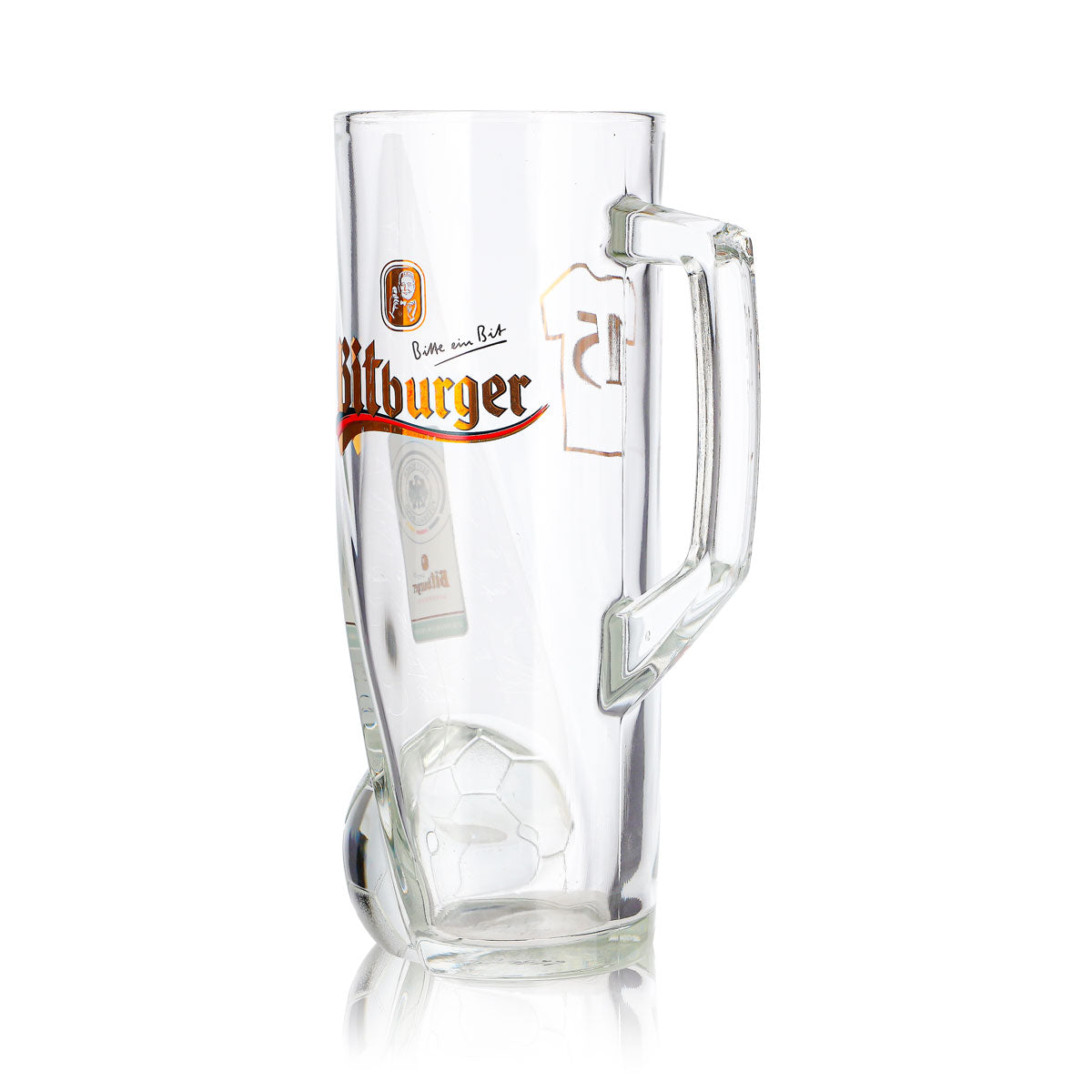 Szklanka do piwa Bitburger 0,4 l, kufel DFB-Premium bezalkoholowy z numerem 15 na koszulce – Widok 6