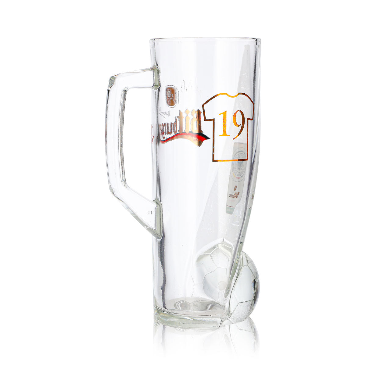 Szklanka do piwa Bitburger 0,4 l, dzbanek DFB-Premium bezalkoholowe, numer na koszulce 19 – Widok 5
