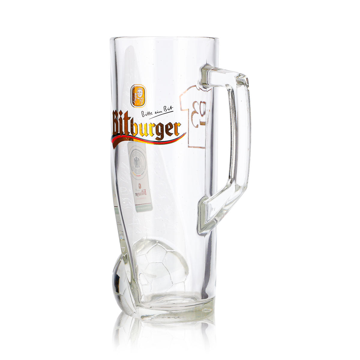 Szklanka do piwa Bitburger 0,4 l, dzbanek DFB-Premium bezalkoholowe, numer na koszulce 23 – Widok 6