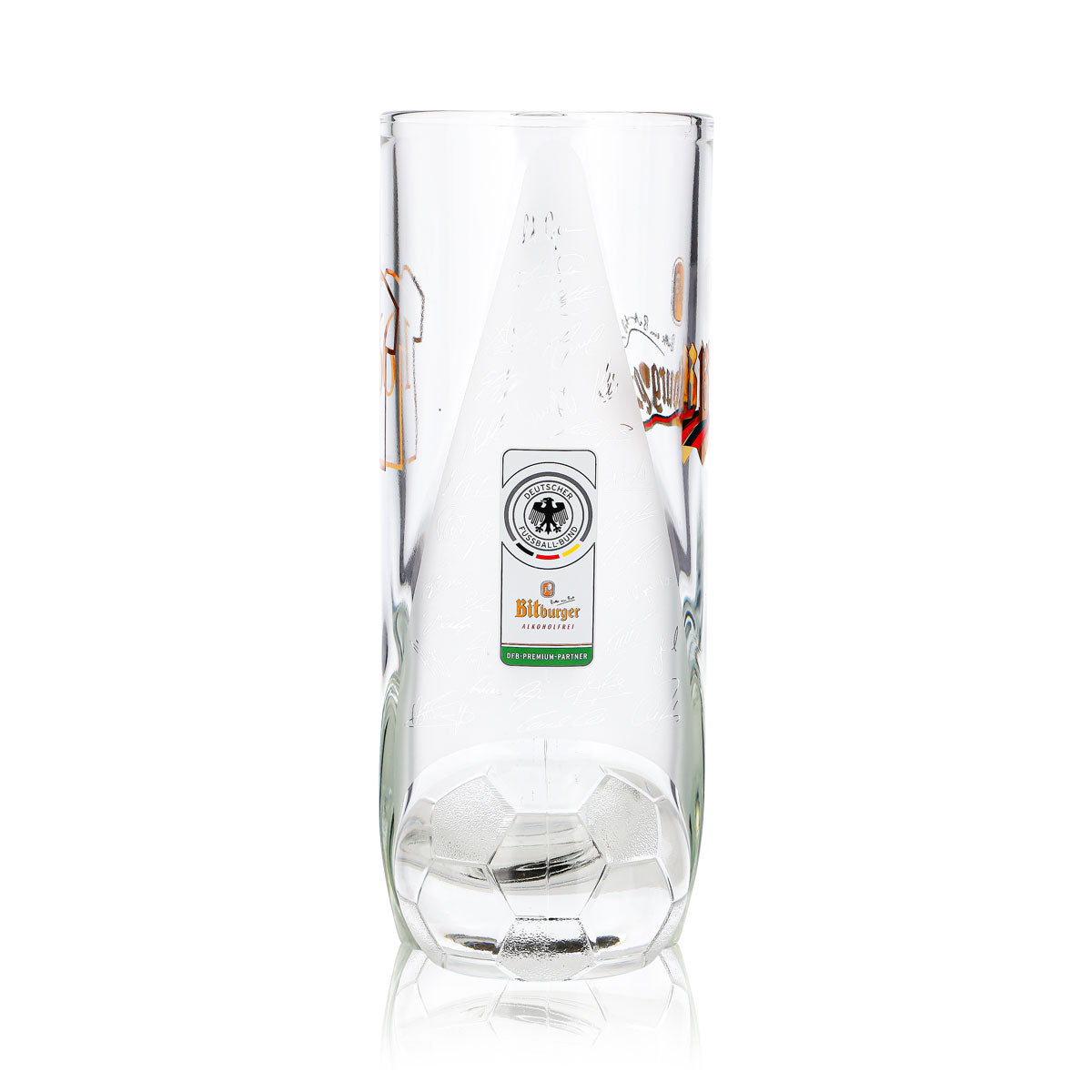 Szklanka do piwa Bitburger 0,4 l, kufel DFB-Premium bezalkoholowy, numer na koszulce 16 – Widok 4