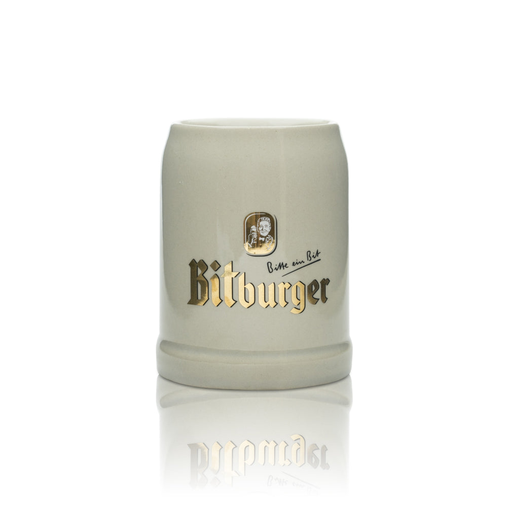 Bitburger szklanka do piwa 0,5 litra kufel uchwyt szklanki glina gastro kamionka