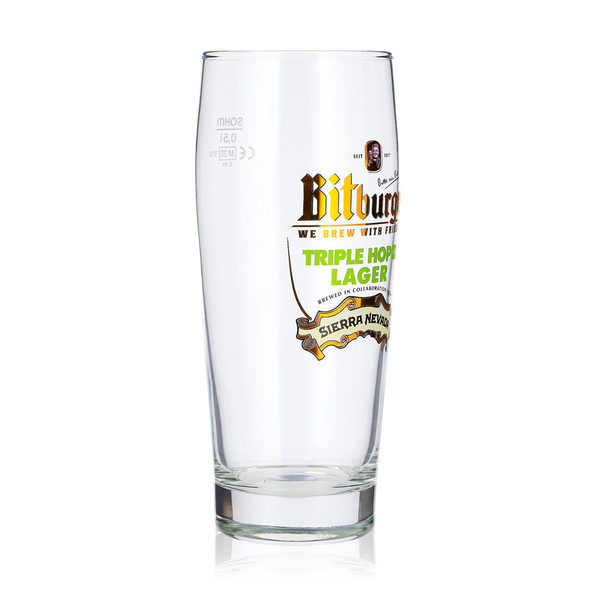 Szklanka do piwa Bitburger 0,5 l Willi Becher TRIPLE HOP’D LAGER SIERRA NEVADA Sahm – Widok 2