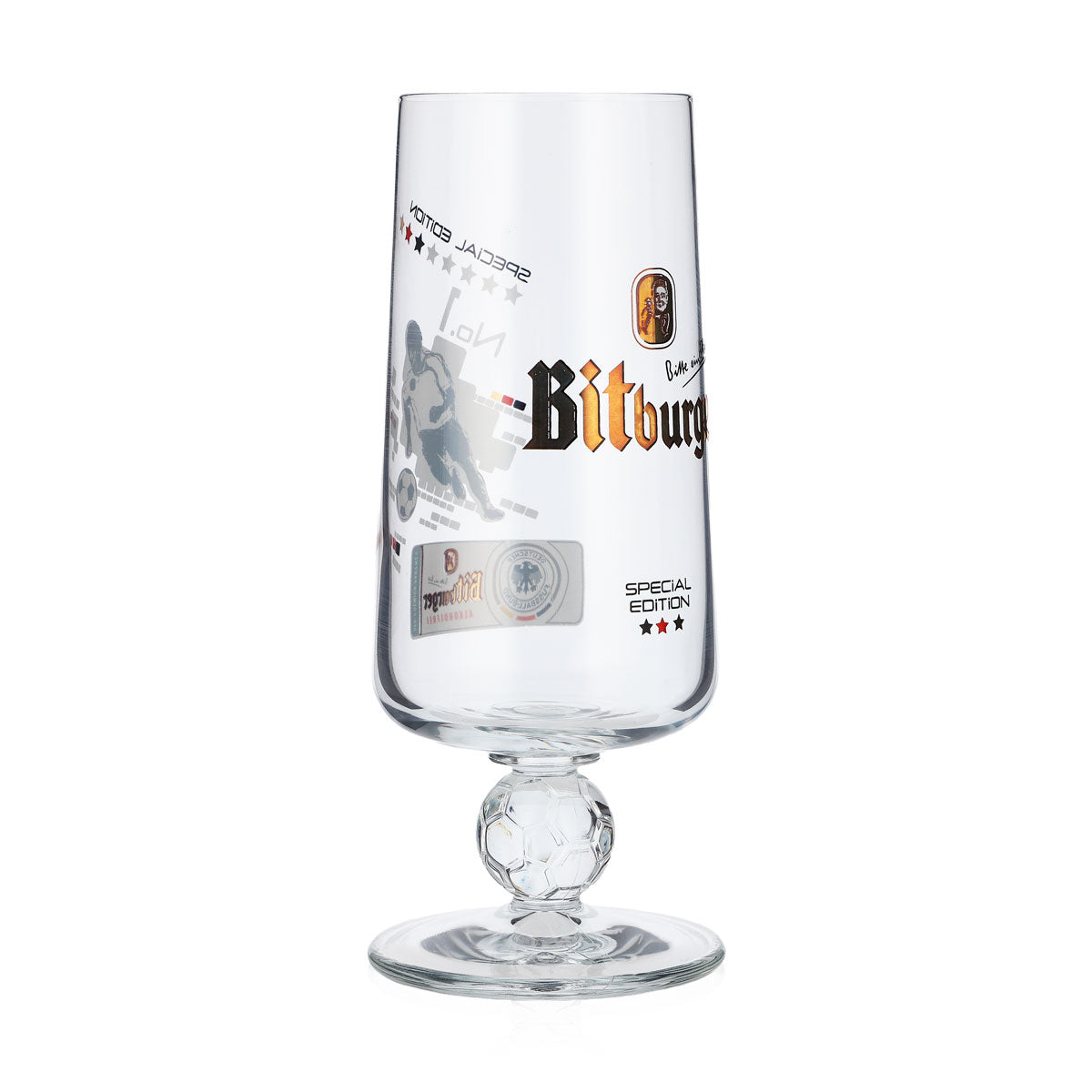 Szklanki do piwa Bitburger 0,25 l Special Edition No.1 Puchar piłkarski Tulipan – Widok 2