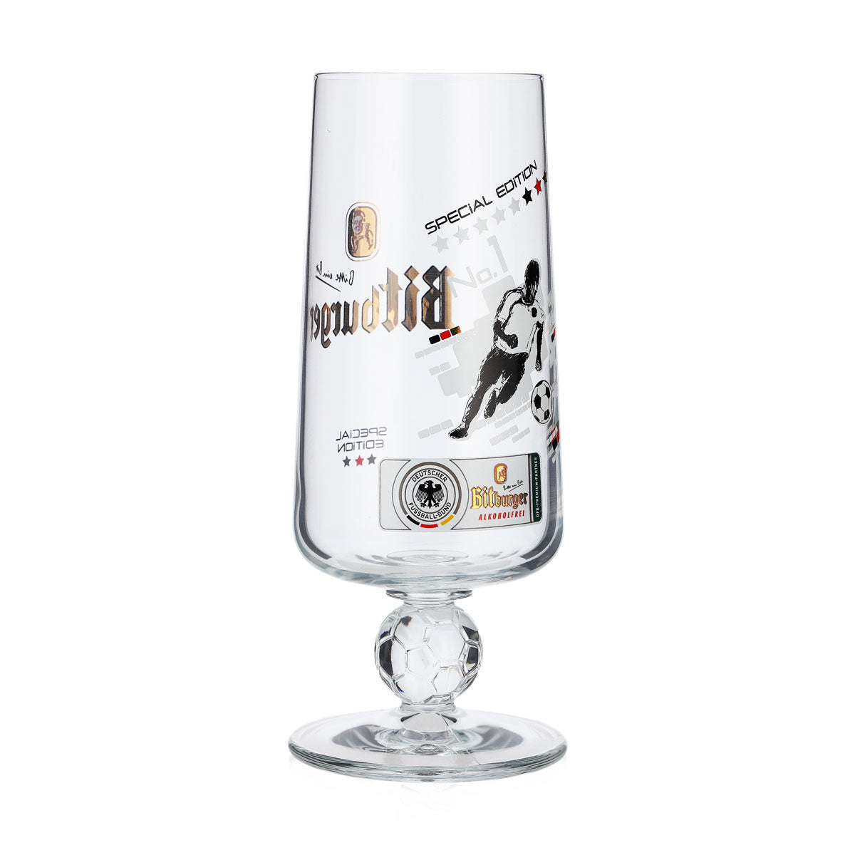 Szklanki do piwa Bitburger 0,25 l Special Edition No.1 Puchar piłkarski Tulipan – Widok 4
