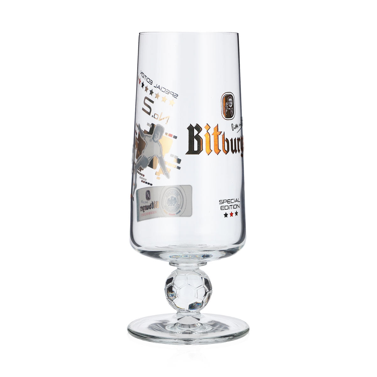 Szklanki do piwa Bitburger 0,25 l Special Edition No.2 Puchar piłkarski Tulipan – Widok 2