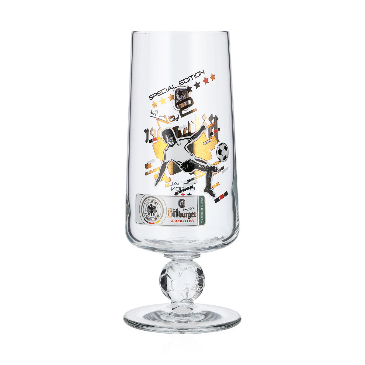 Szklanki do piwa Bitburger 0,25 l Special Edition No.2 Puchar piłkarski Tulipan – Widok 3