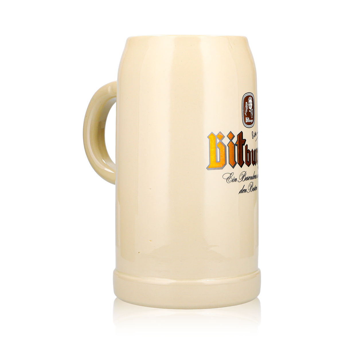 Kufel do piwa Bitburger 3 l XXXL z kamionki, browar Seidel – Widok 2