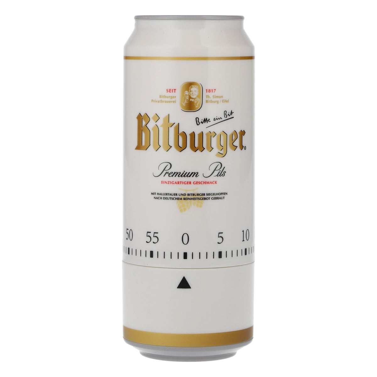 Bitburger – minutnik kuchenny, minutnik do jajek, minutnik do krótkich czasów, minutnik w puszce po piwie, kultowy design