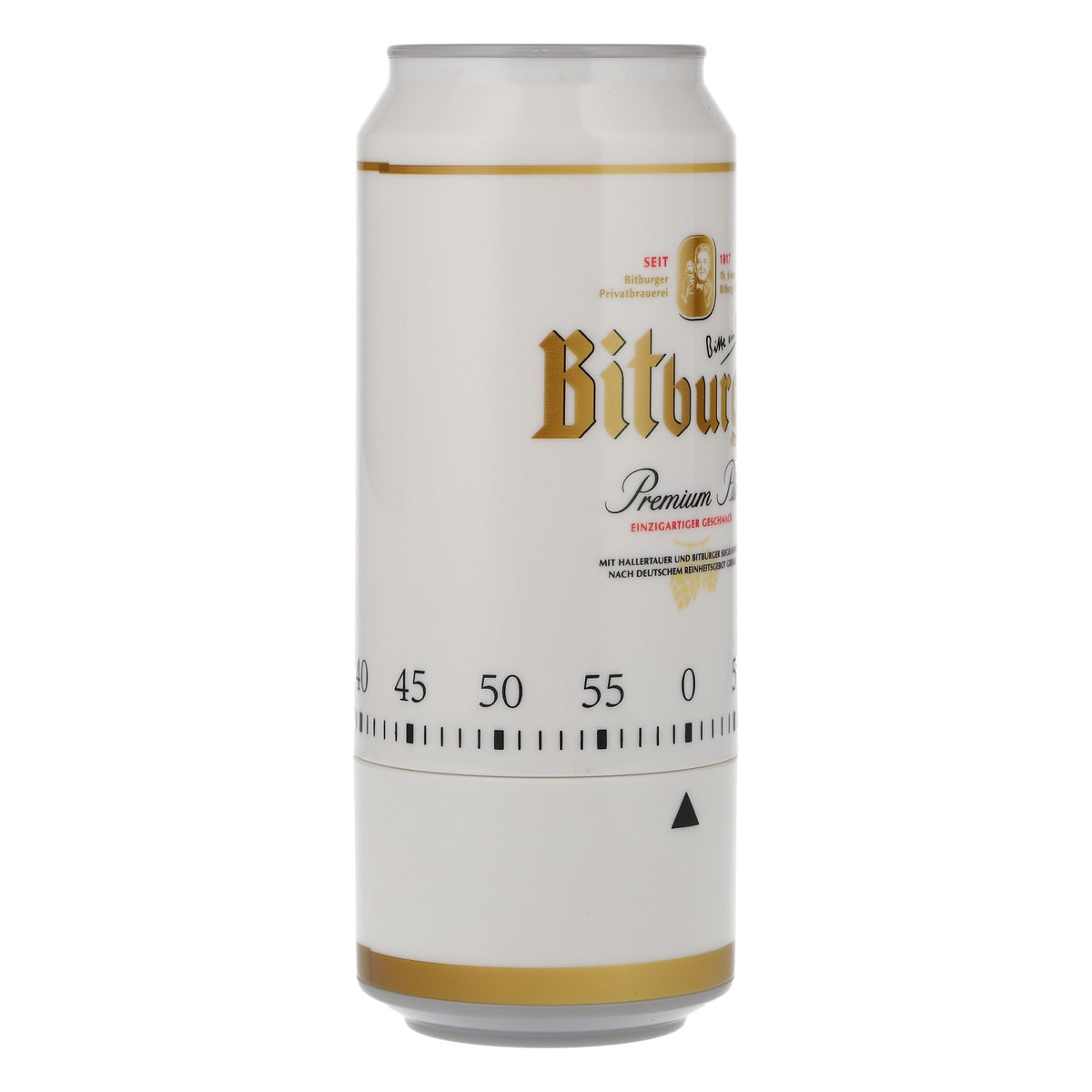 Bitburger – minutnik kuchenny, minutnik do jajek, minutnik do krótkich czasów, minutnik w puszce po piwie, kultowy design – Widok 2