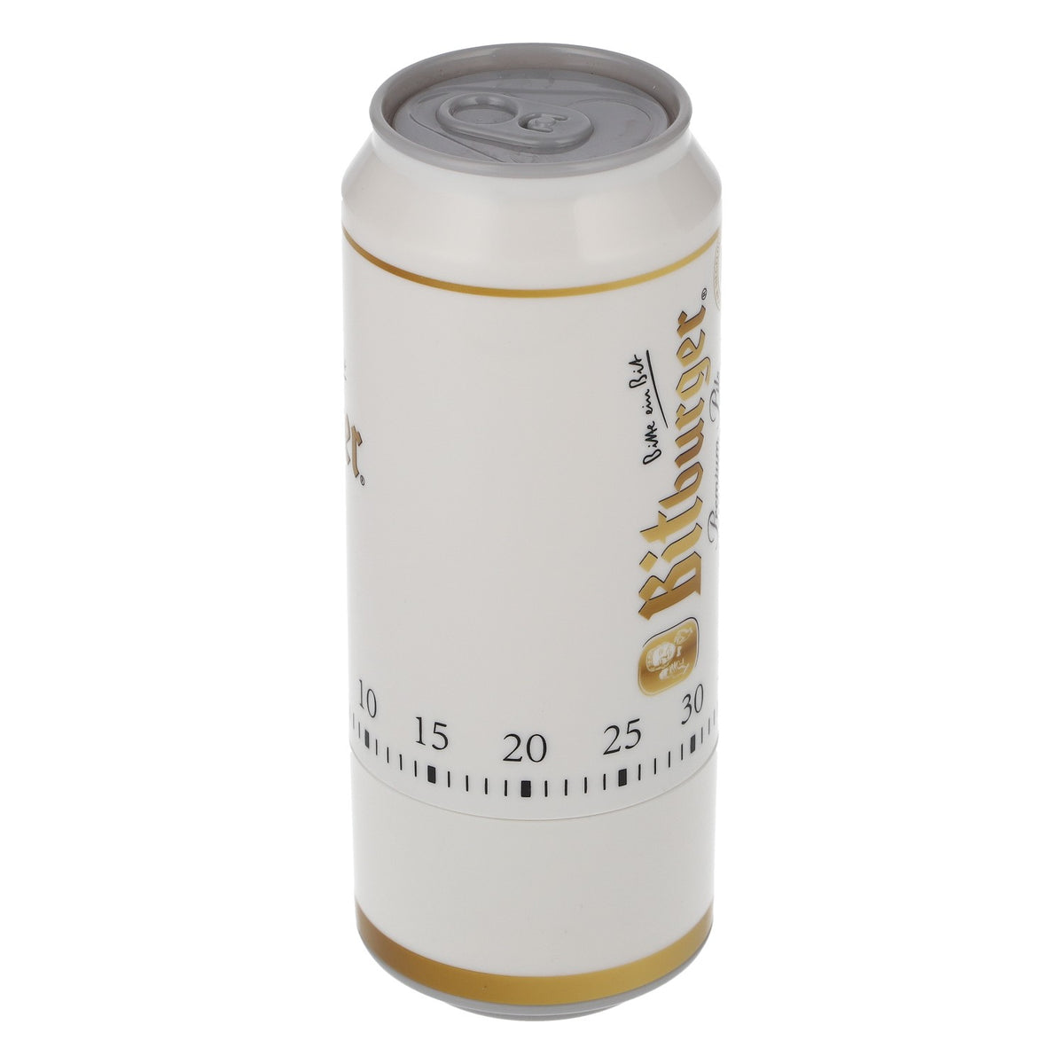 Bitburger – minutnik kuchenny, minutnik do jajek, minutnik do krótkich czasów, minutnik w puszce po piwie, kultowy design – Widok 4
