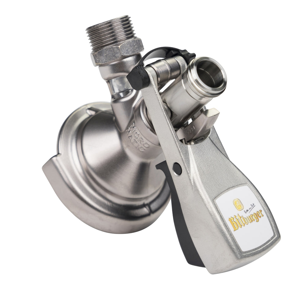 Bitburger Micro Matic KEG przyłącze kran beczka piwa Kran Gastro płaska beczka piwa