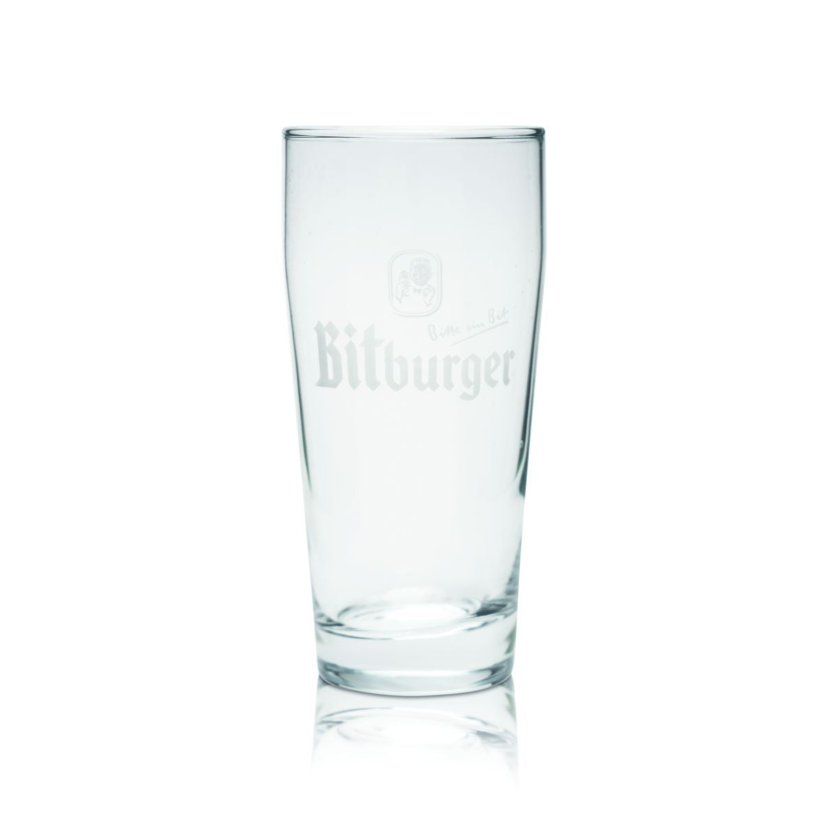 Bitburger Pils szklanka do piwa 0,38l Willi kufel szklanki szklane relief browar