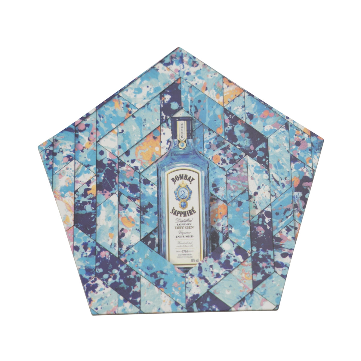 5x Bombay Sapphire Gin Coaster Glass Coaster Tonic Longdrink Cocktail Gastro