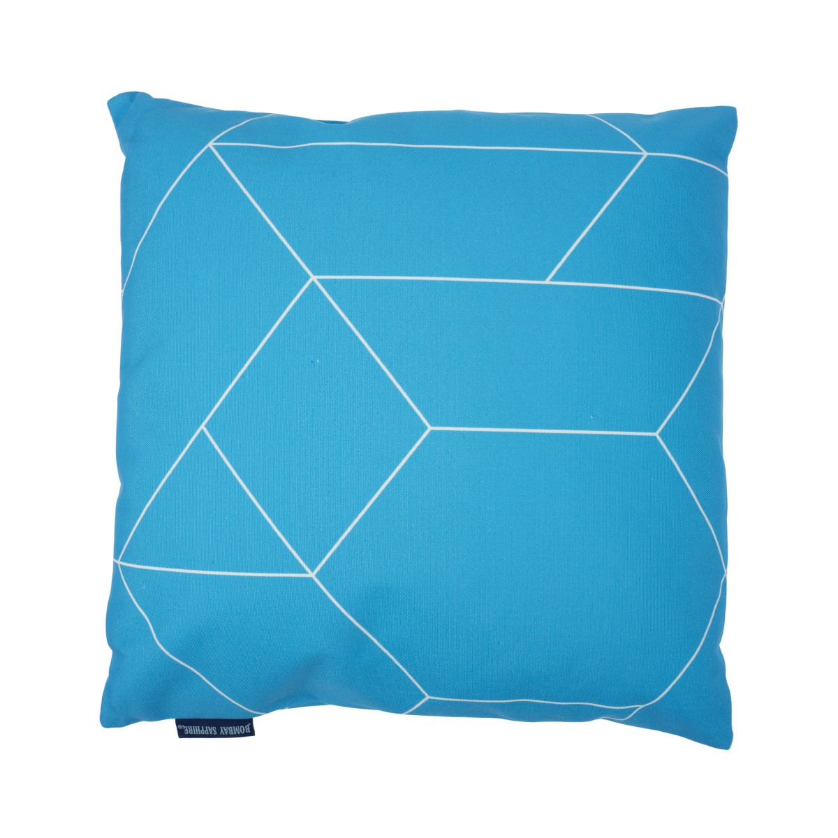 Bombay Sapphire Poduszka 40x40cm Odwracalna Poduszka Niebieska Sofa Mid Deco Salon Zewnętrzny – Widok 2