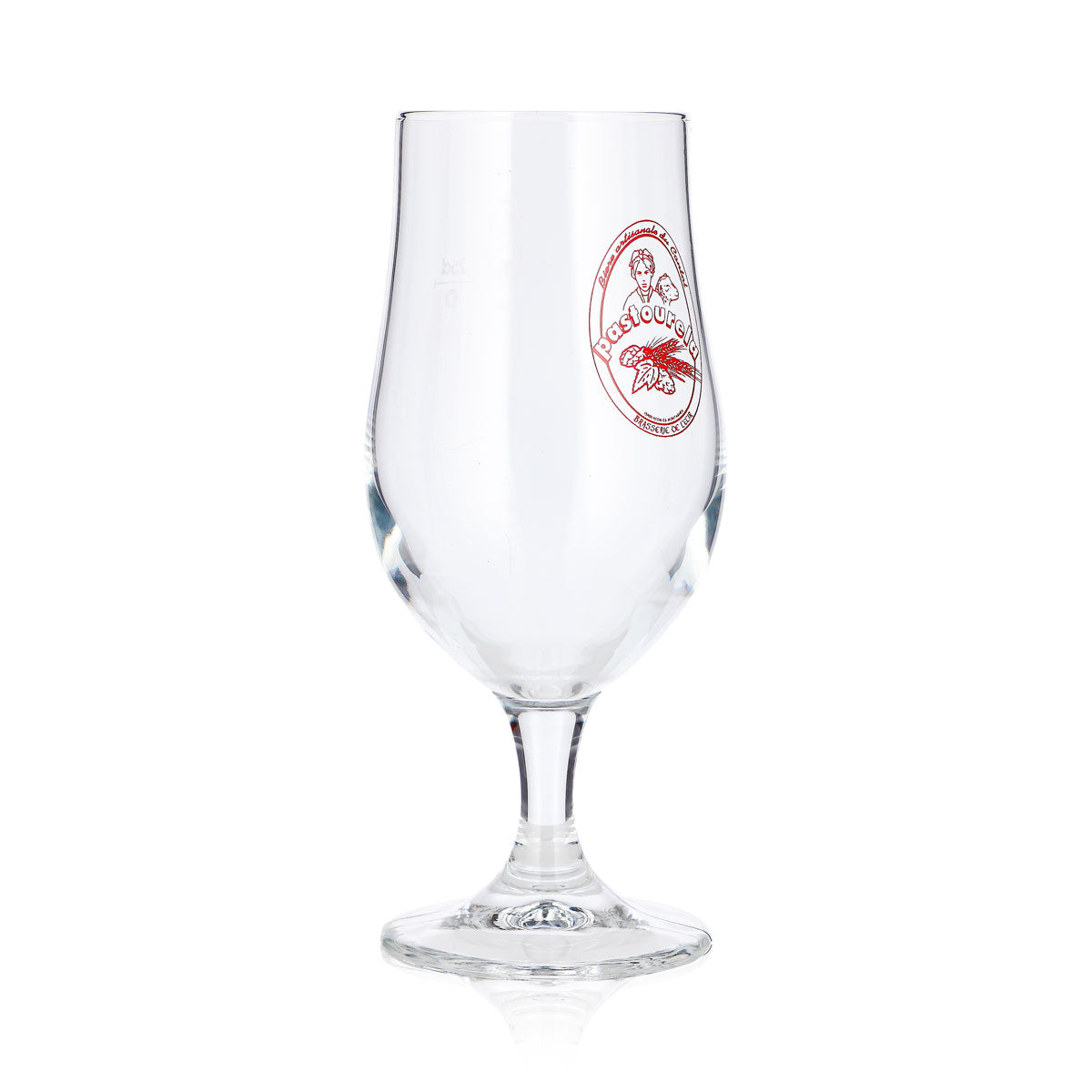 Szklanka do piwa Brasserie de l'Ecir 0,25 l, puchar „Pastourela”, czerwona, Cristal Glass Munique – Widok 3
