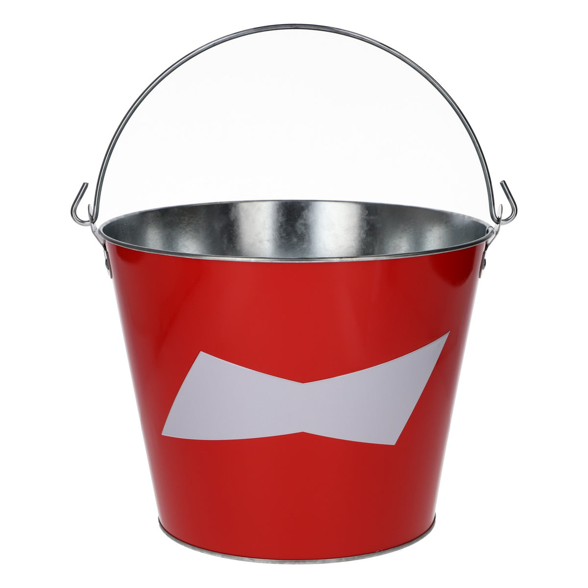 Wiadro do lodu na piwo Budweiser, średnica 23,5, nowe, metalowe, czerwone