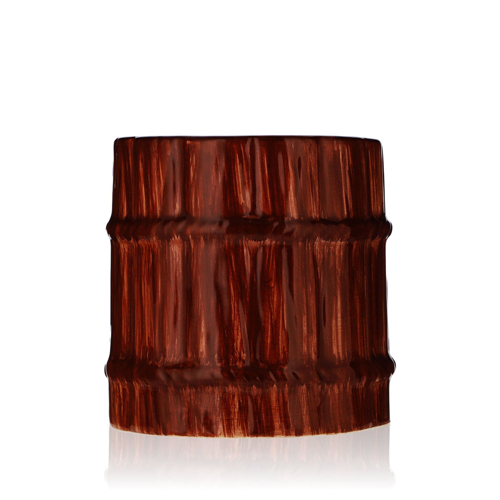 Szklanka Bumbu Rum 0,34 l Kubek Kubek ceramiczny, beczka rumu, wygląd trzciny cukrowej