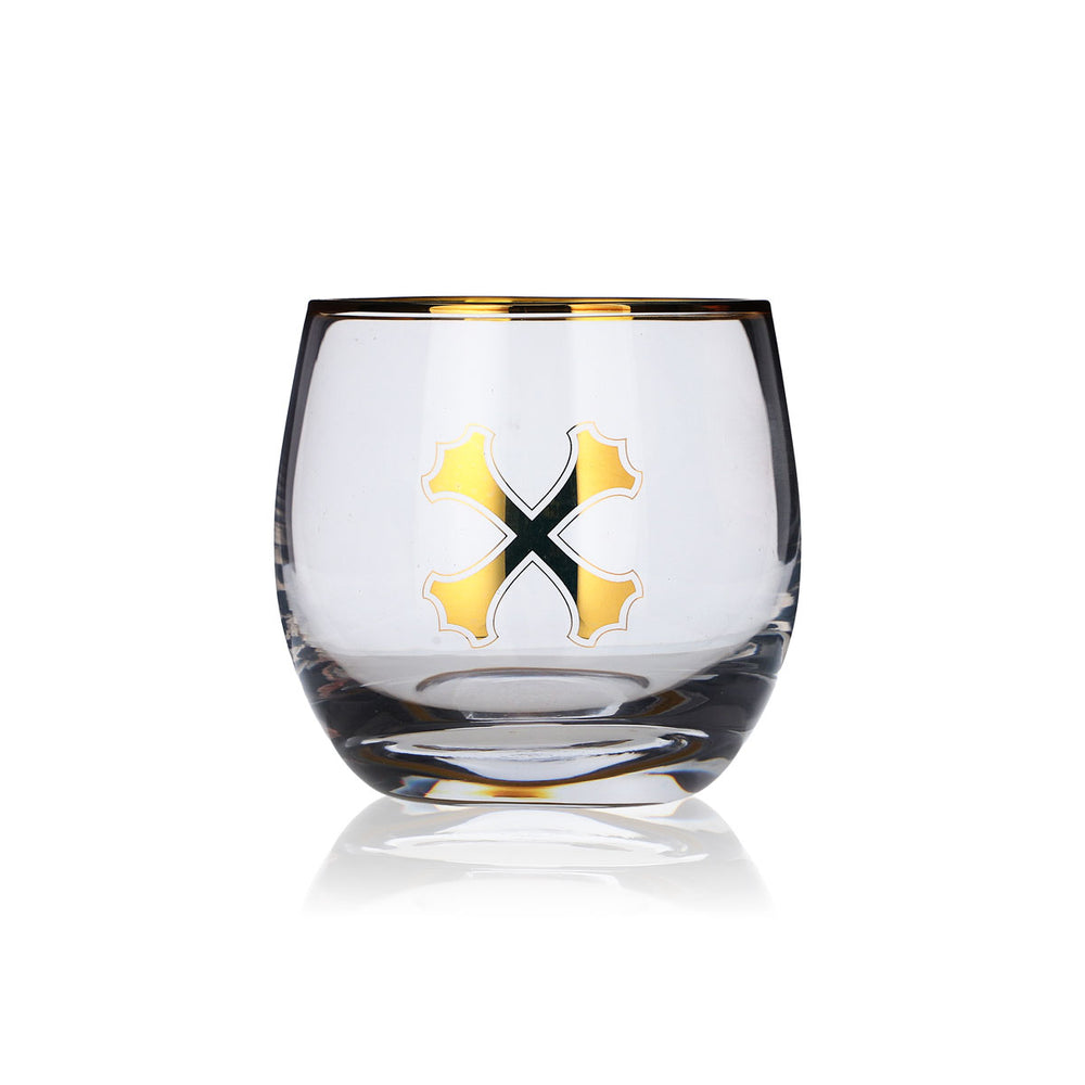 Szklanka Bumbu Rum 0,3 l kubek tumbler szklanki złota obwódka long drink koktajl gastronomia