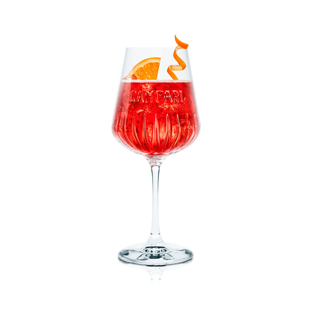 Zestaw barowy Campari Likör Bar Bundle Set I składający się z 2 kieliszków do wina Milano i 2 podstawek – Widok 2