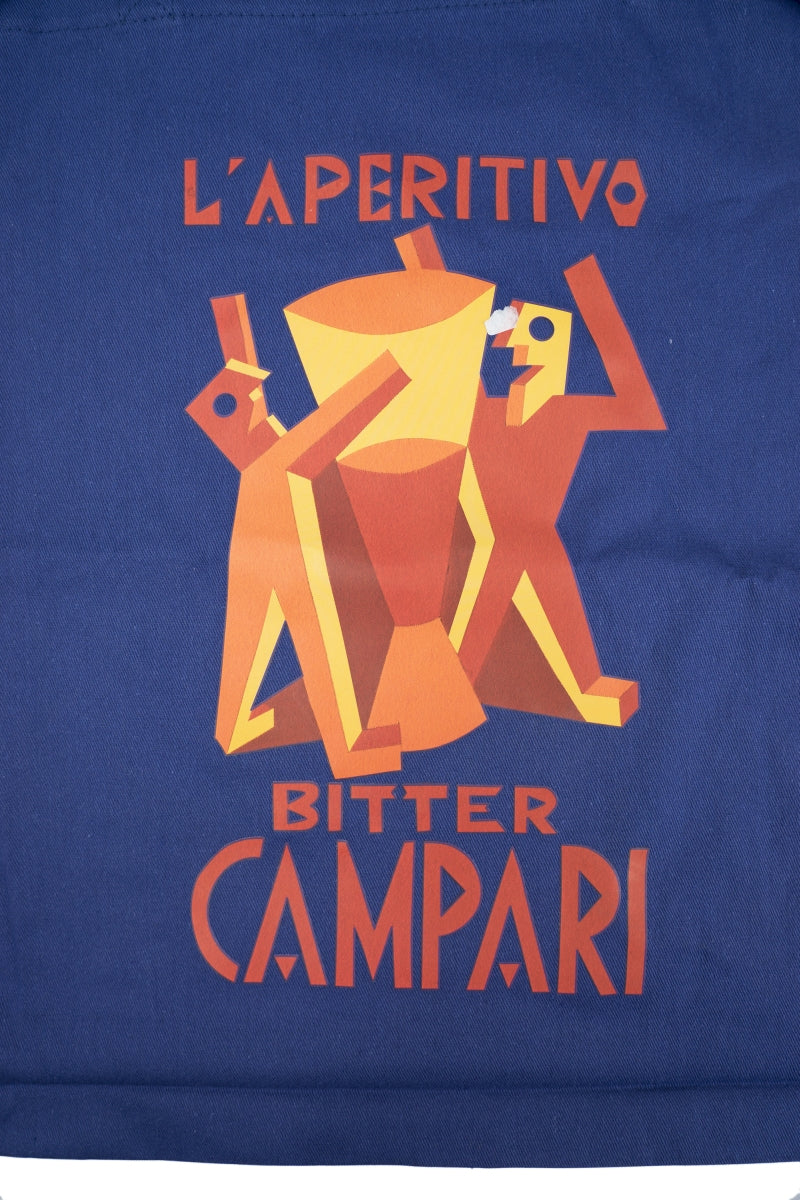 Campari likier torba jutowa niebieski L'Aperitivo torba na zakupy plecak bawełna – Widok 4