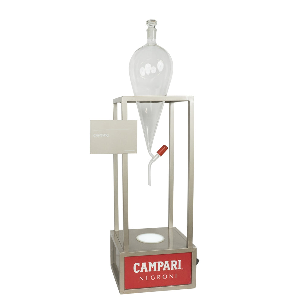 Nalewak do karafki Campari Negroni Bubble Pourer LED Szklany nalewak Glorifier Podświetlana reklama