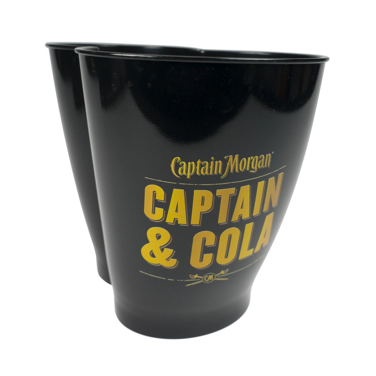 Wiaderko na lód Captain Morgan czarne do napojów butelkowanych Captain & Cola