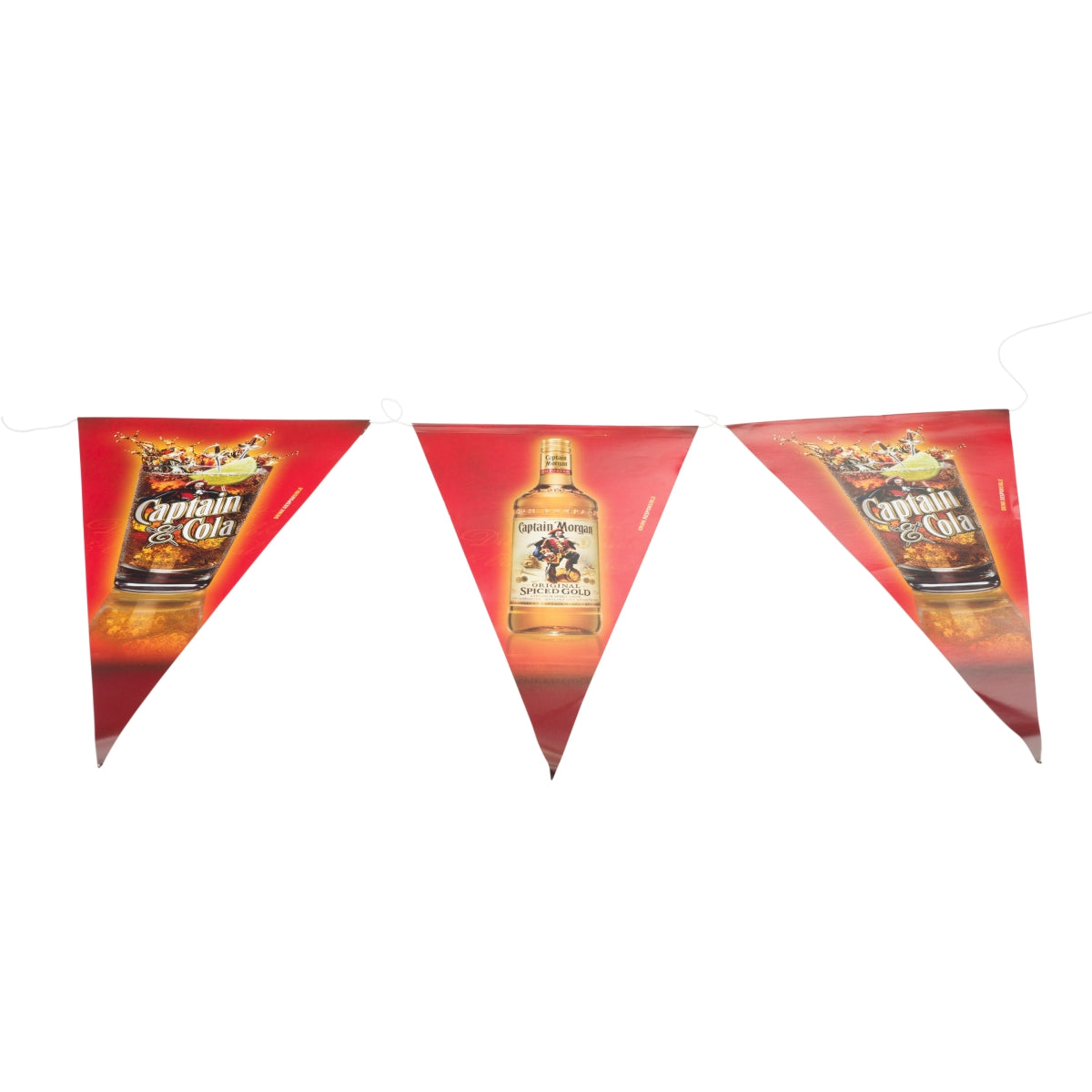 Tekturowa girlanda wisząca Captain Morgan Rum Paper Chain Pennant Flag Party Hanging Garland – Widok 2
