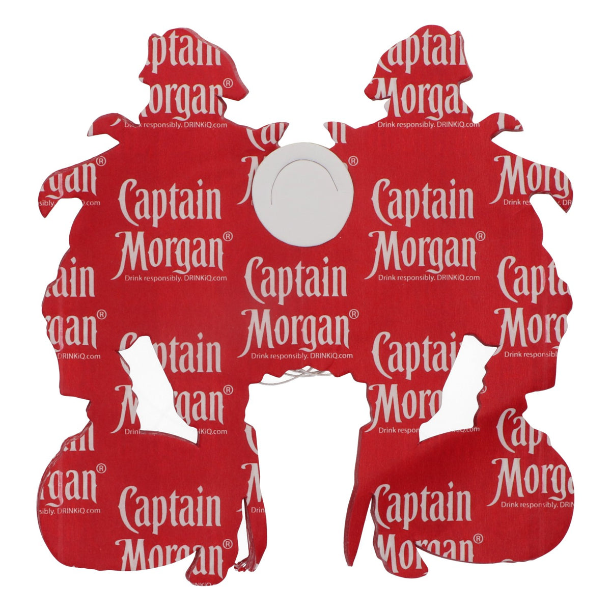Captain Morgan Rum Dekoracje imprezowe Girlanda z proporczykami dwa kapitanowie czerwona