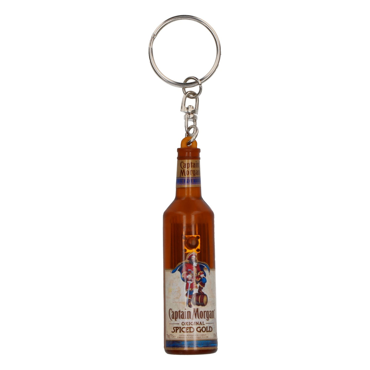 Breloczek do kluczy z rumem Captain Morgan z diodą LED, kolor Spiced Gold