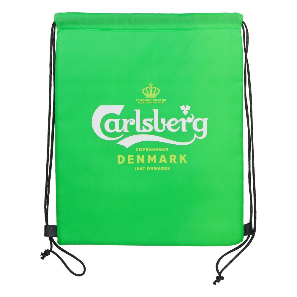 Torba na piwo Carlsberg, zielona, z sznurkiem, torba typu „turnbag”, gadżet dla fanów