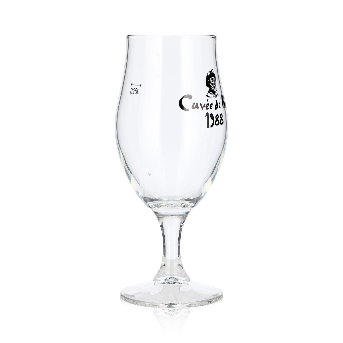 Szklanka do piwa Castelain 0,25 l, puchar Cuvée Noël 1988 – Widok 2