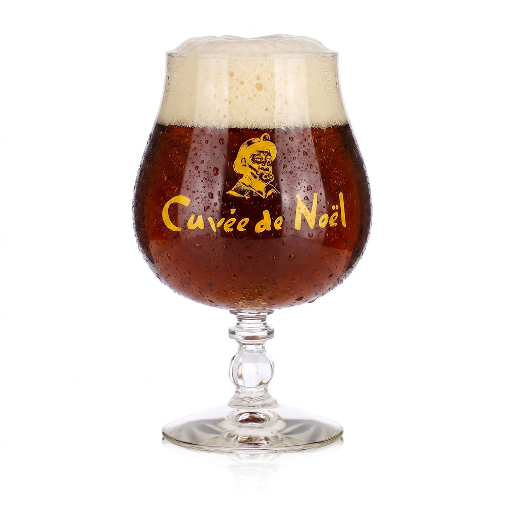 Szklanka do piwa Castelain o pojemności 0,5 l, typu „Schwenker”, „Cuvée de Noel”, w kolorze żółtym, Durobor Windsor