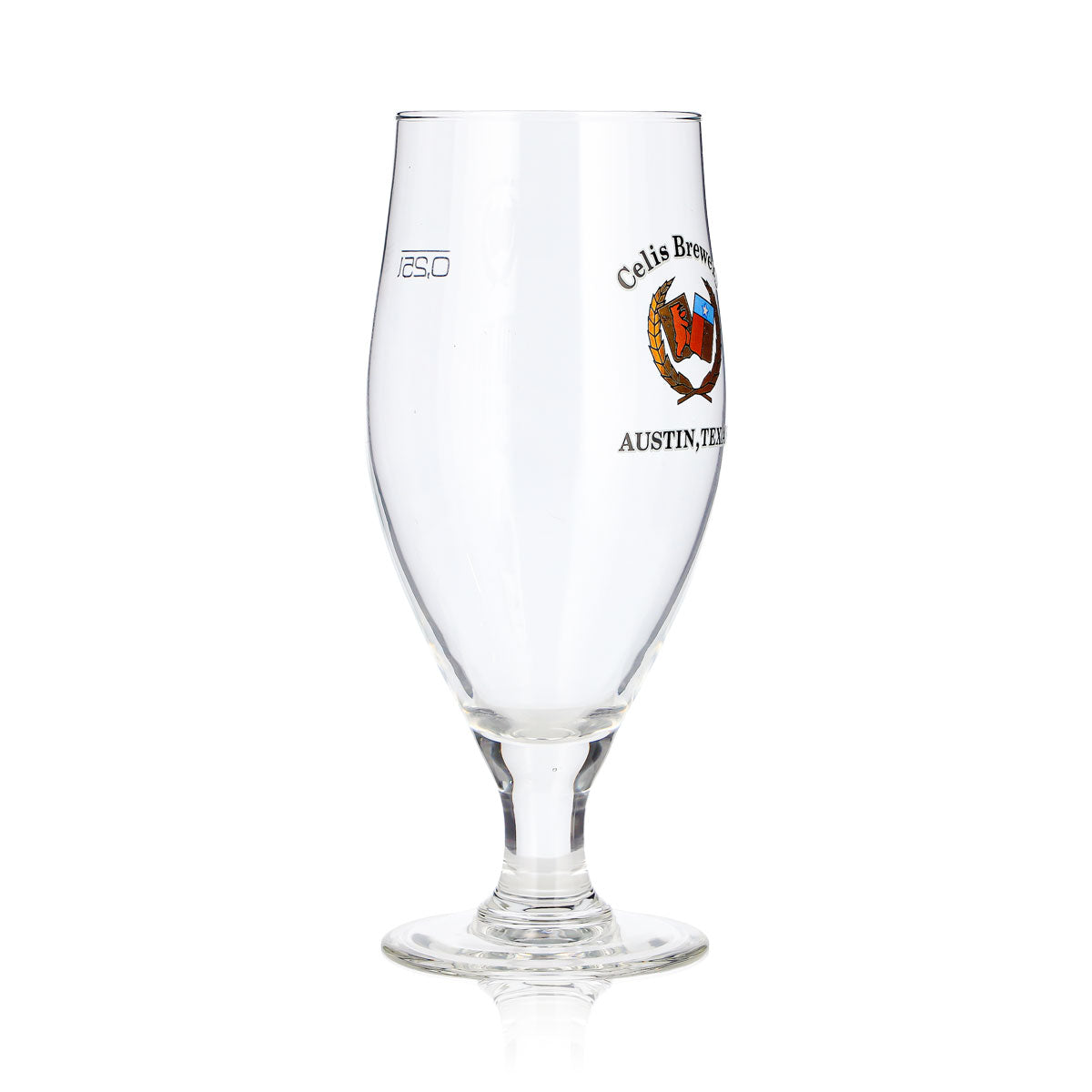Szklanka do piwa Celis Brewery 0,25 l, model „Austin, Texas”, z brązowym logo – Widok 2