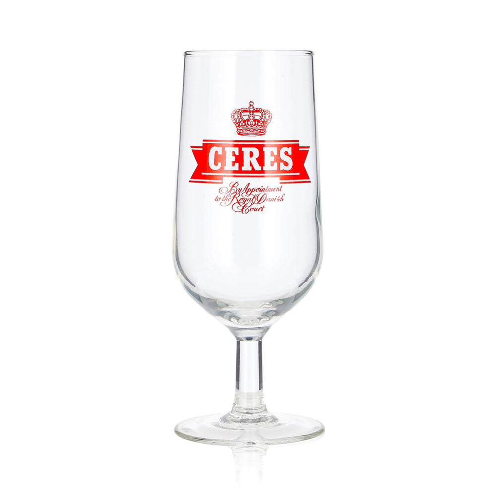 Szklanka do piwa Ceres 0,3 l, puchar, z czerwonym logo