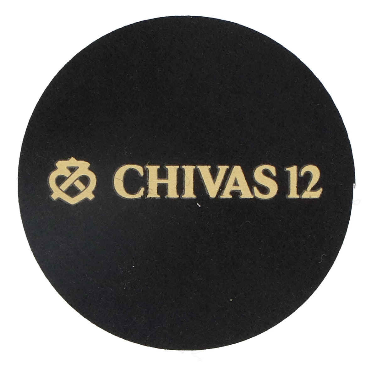 Podkładka pod kieliszki Chivas Regal Whiskey, filcowa, czarna, średnica 6,2 cm „Chivas 12” – Widok 2
