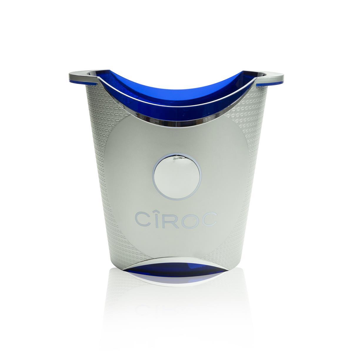 Chłodziarka do butelek Ciroc Vodka Pojemnik na kostki lodu Single BEZ LED Srebrny Le Bucket