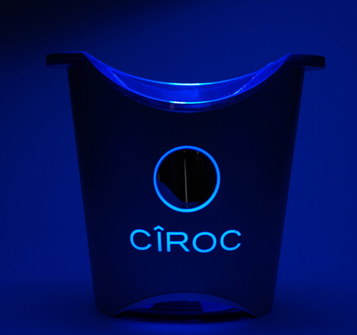 Ciroc Vodka LED Akumulatorowa chłodziarka do butelek Pojemnik na kostki lodu Single Silver Le Bucket